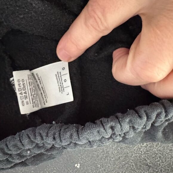 Police Wife Sweatpants! Perfect accessory for any first wife, black joggers. Lg - Picture 6 of 9